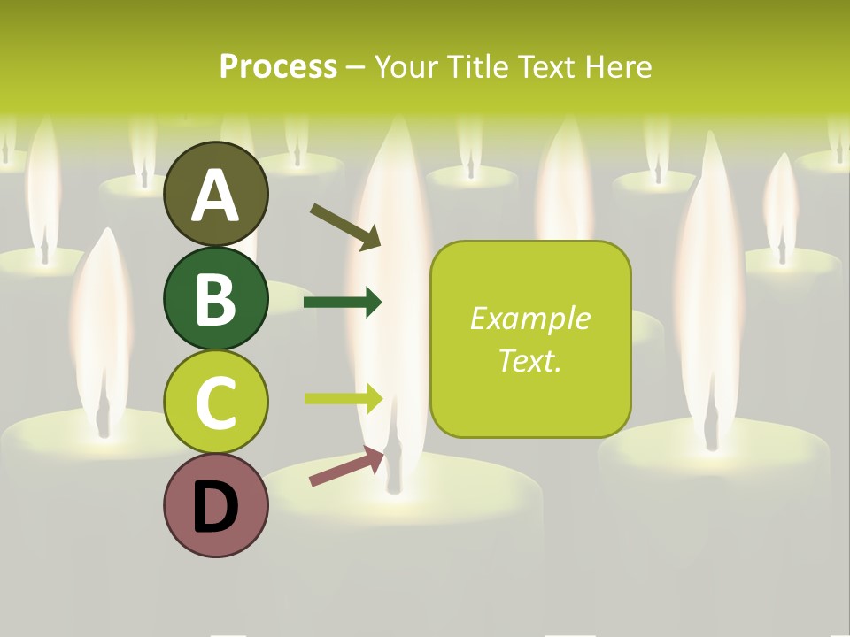 Religion Cire Prier PowerPoint Template