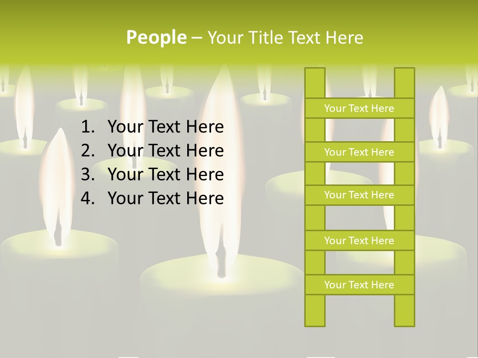 Religion Cire Prier PowerPoint Template