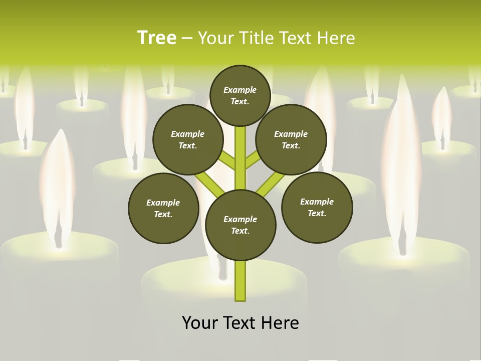 Religion Cire Prier PowerPoint Template
