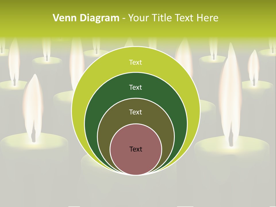Religion Cire Prier PowerPoint Template