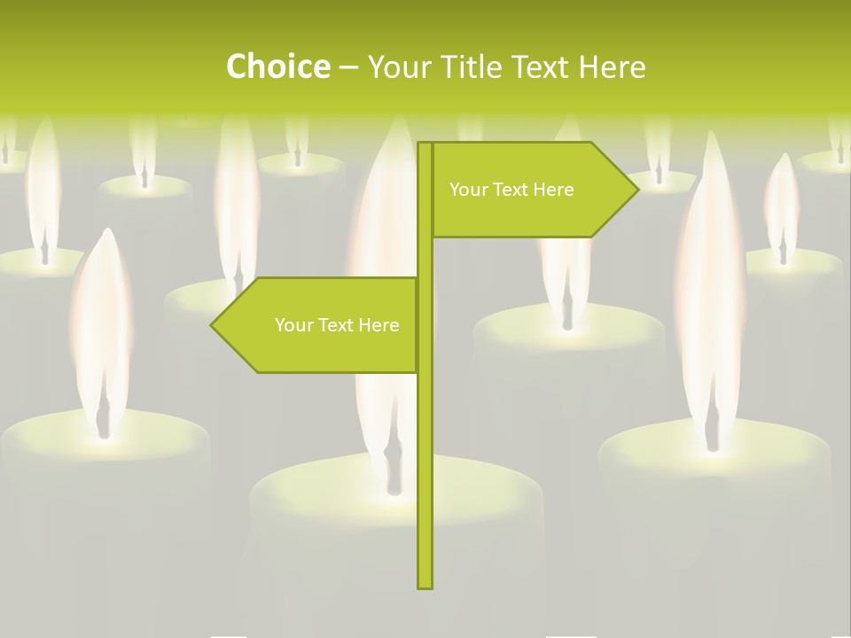 Religion Cire Prier PowerPoint Template