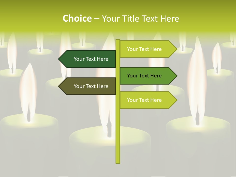 Religion Cire Prier PowerPoint Template