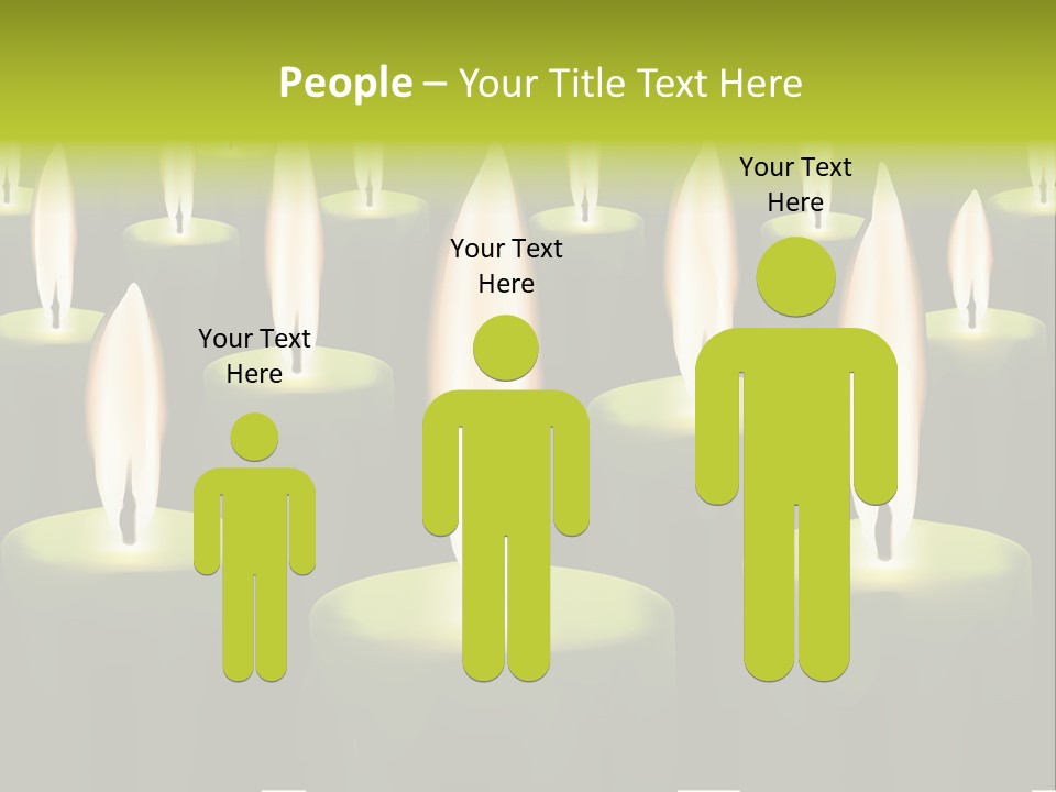 Religion Cire Prier PowerPoint Template