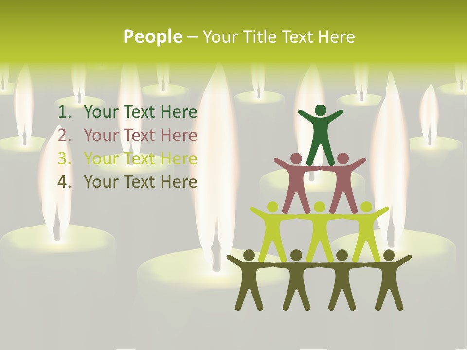 Religion Cire Prier PowerPoint Template