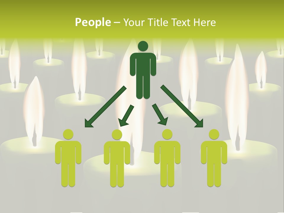 Religion Cire Prier PowerPoint Template