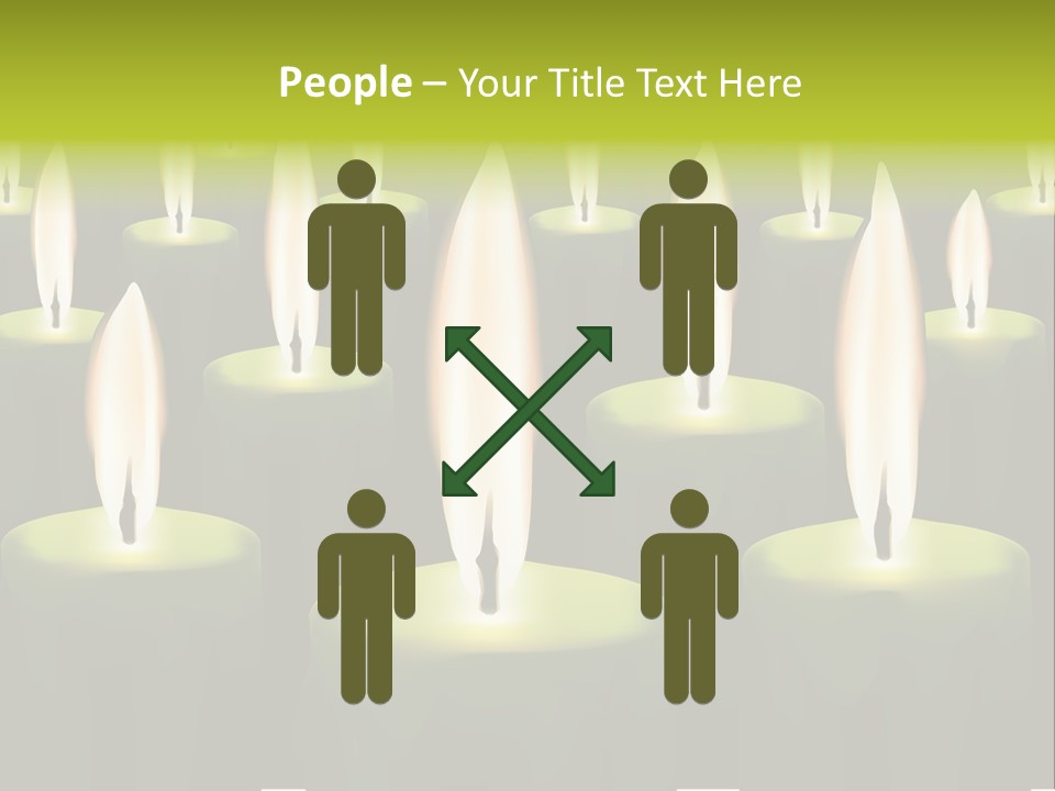 Religion Cire Prier PowerPoint Template