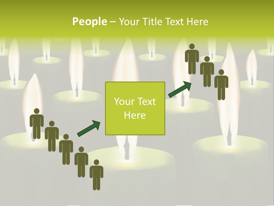 Religion Cire Prier PowerPoint Template