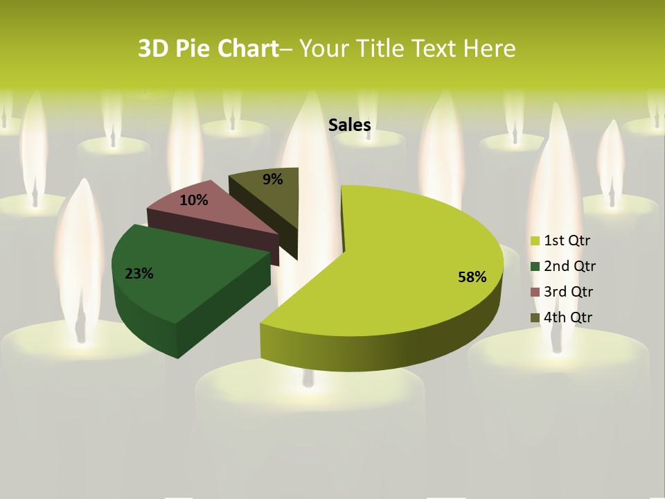 Religion Cire Prier PowerPoint Template
