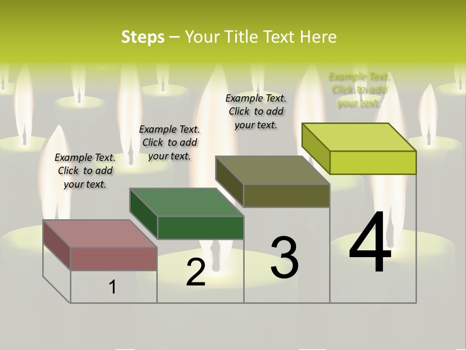 Religion Cire Prier PowerPoint Template