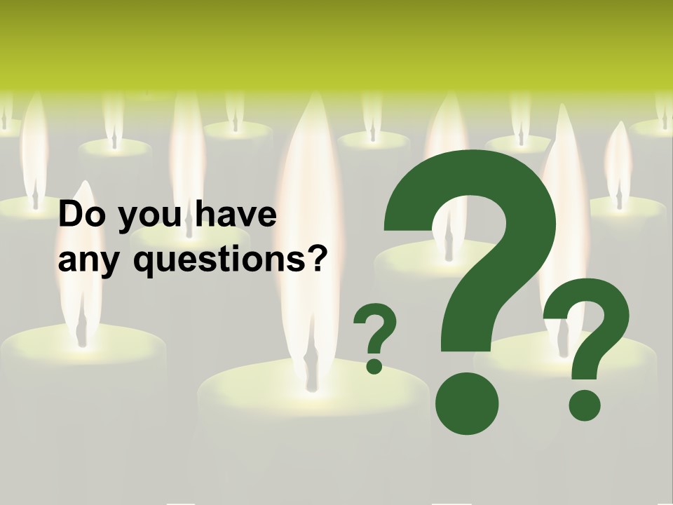 Religion Cire Prier PowerPoint Template