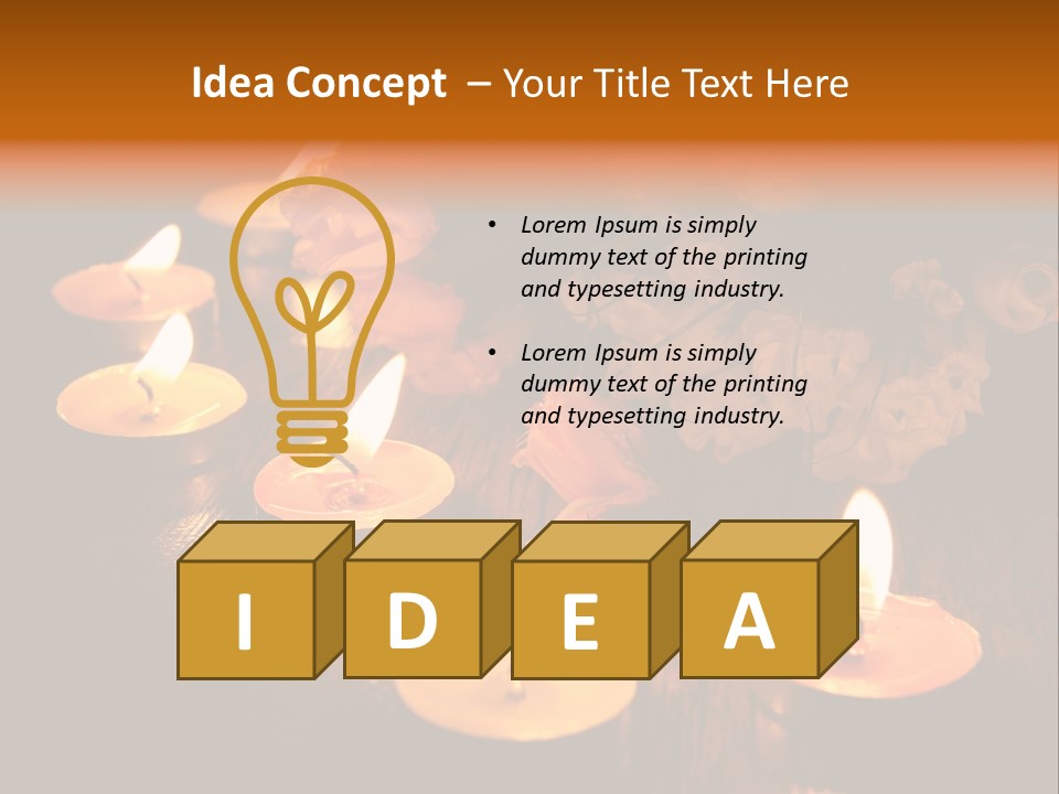 Mysticism Love Atmosphere Buds PowerPoint Template