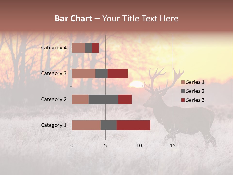 Orange Heather Red Deer PowerPoint Template