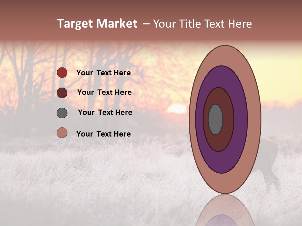 Orange Heather Red Deer PowerPoint Template