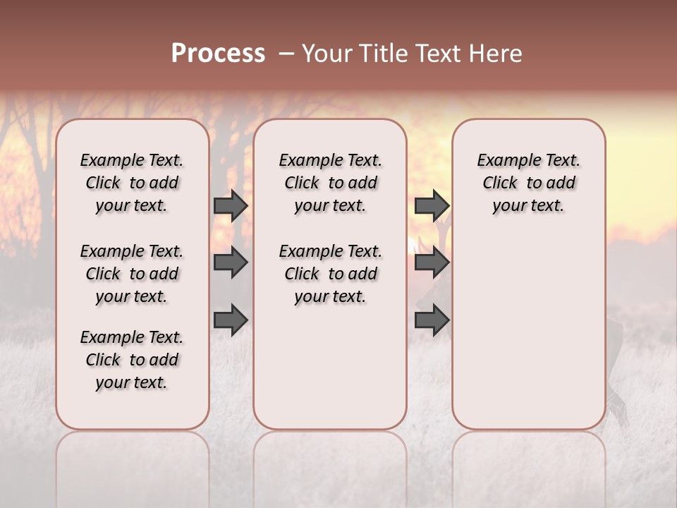 Orange Heather Red Deer PowerPoint Template