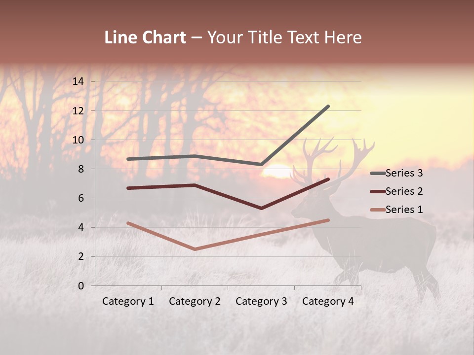 Orange Heather Red Deer PowerPoint Template
