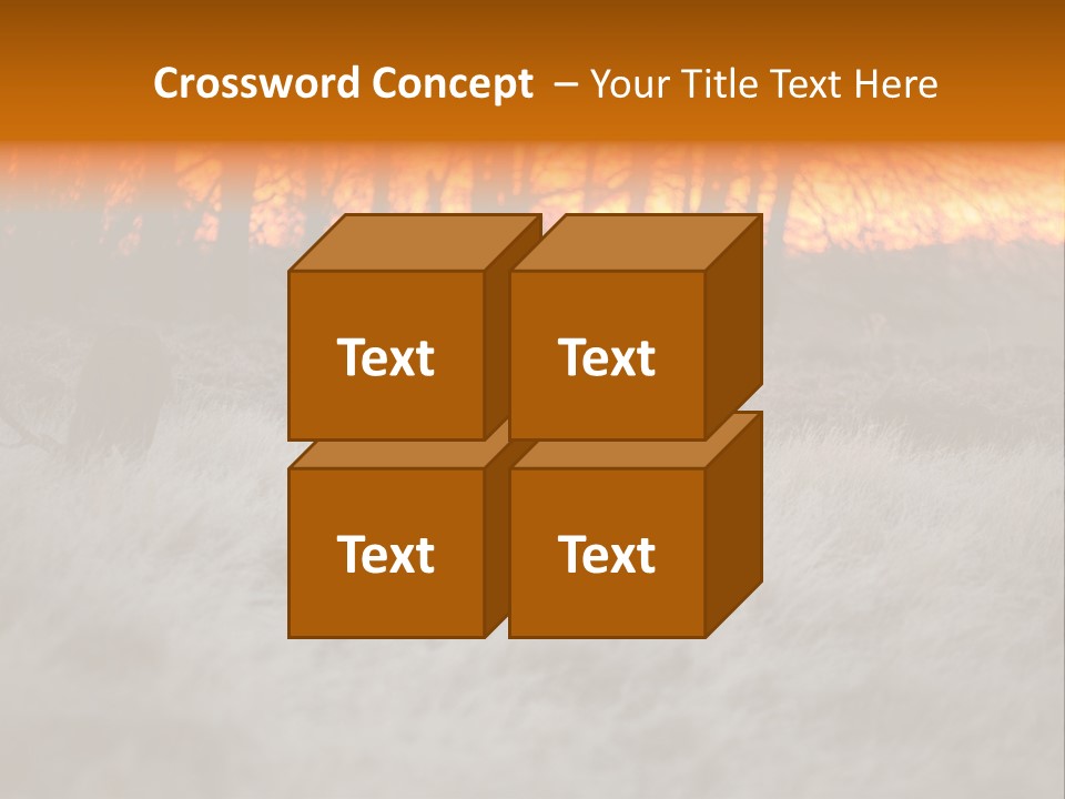 Evening Sun Hunting Wildlife PowerPoint Template
