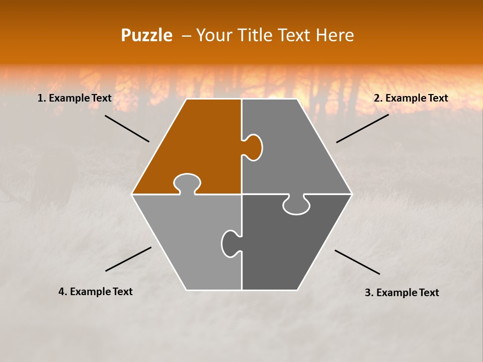 Evening Sun Hunting Wildlife PowerPoint Template