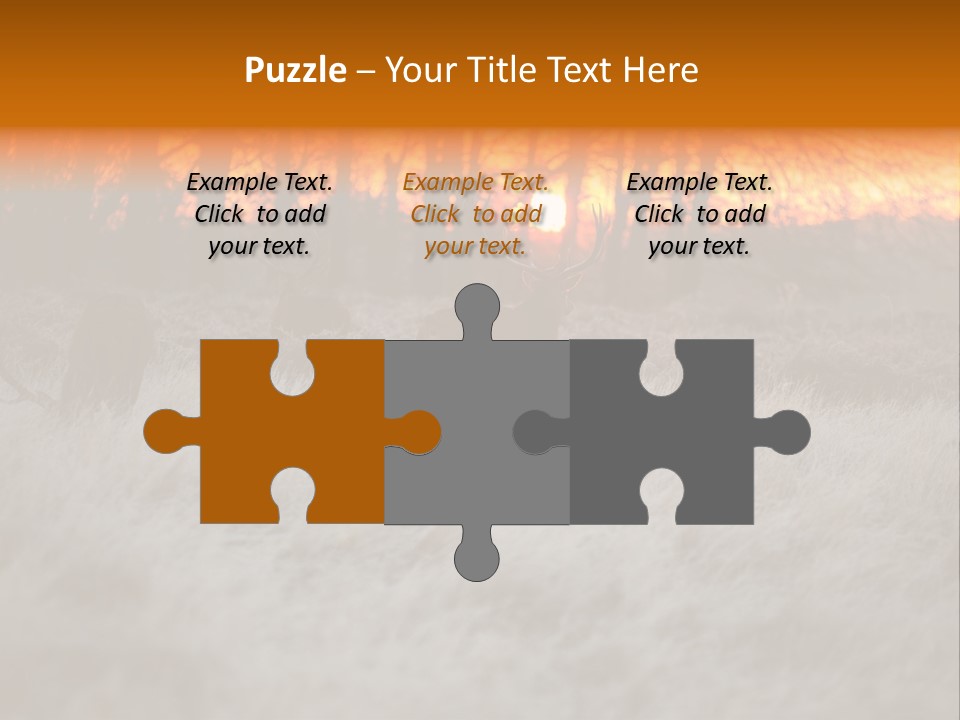 Evening Sun Hunting Wildlife PowerPoint Template