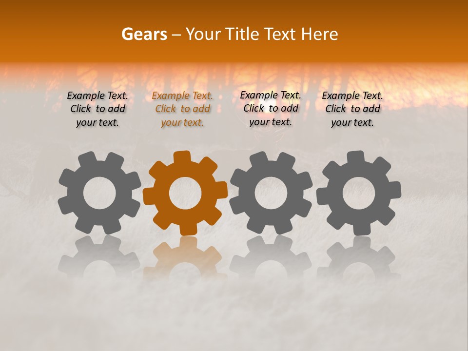 Evening Sun Hunting Wildlife PowerPoint Template