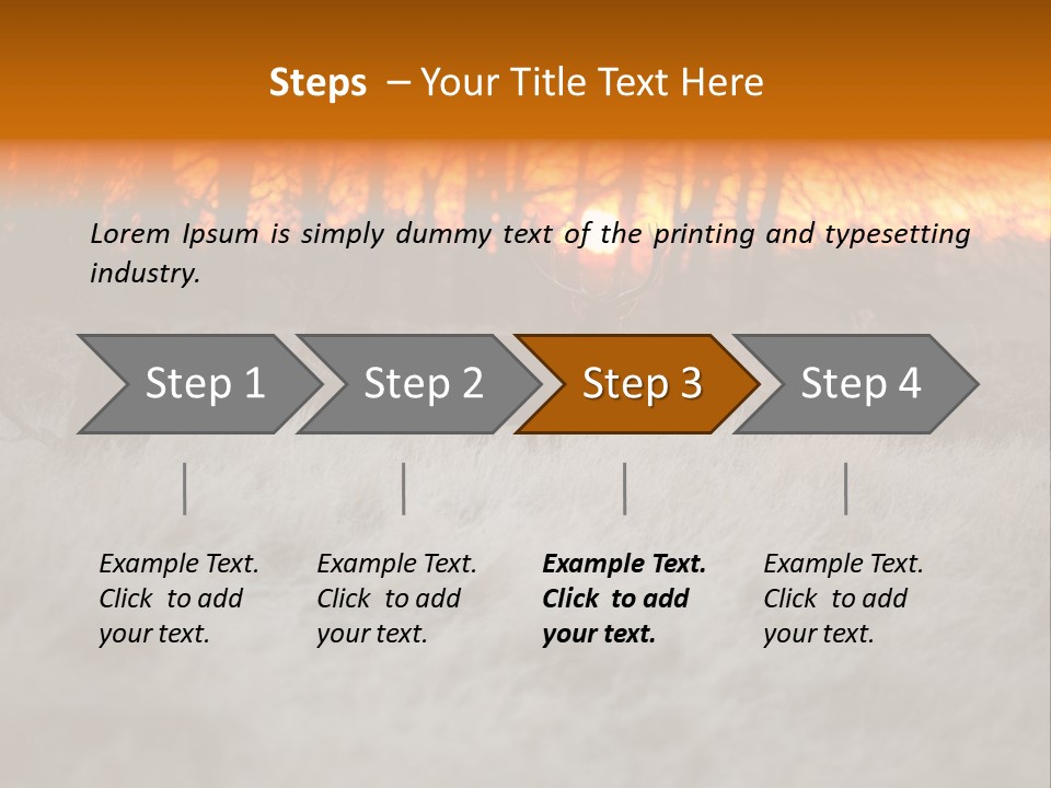 Evening Sun Hunting Wildlife PowerPoint Template