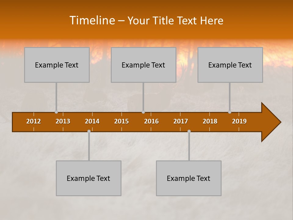 Evening Sun Hunting Wildlife PowerPoint Template