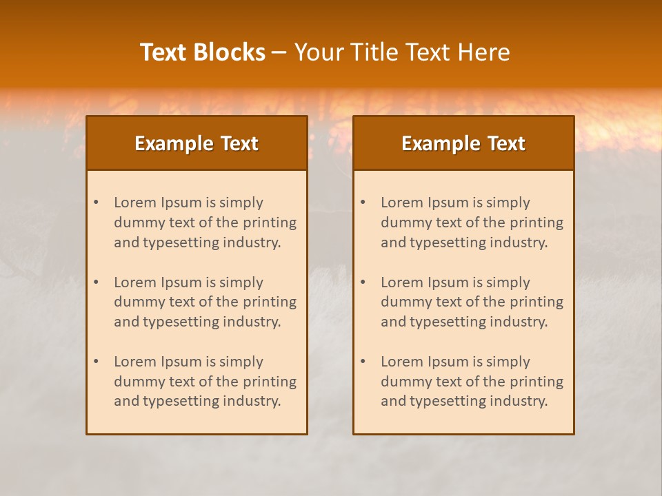 Evening Sun Hunting Wildlife PowerPoint Template