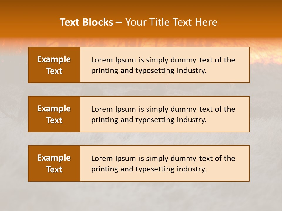 Evening Sun Hunting Wildlife PowerPoint Template
