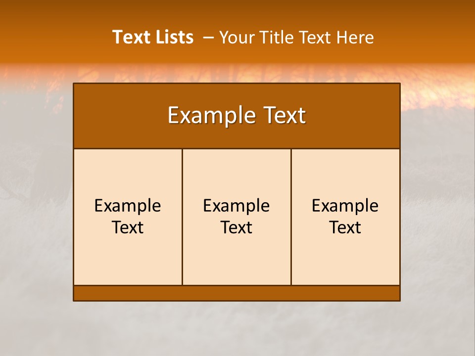 Evening Sun Hunting Wildlife PowerPoint Template