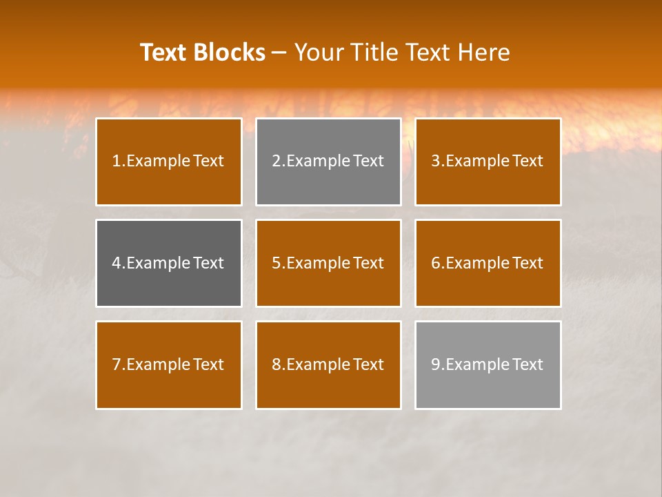 Evening Sun Hunting Wildlife PowerPoint Template