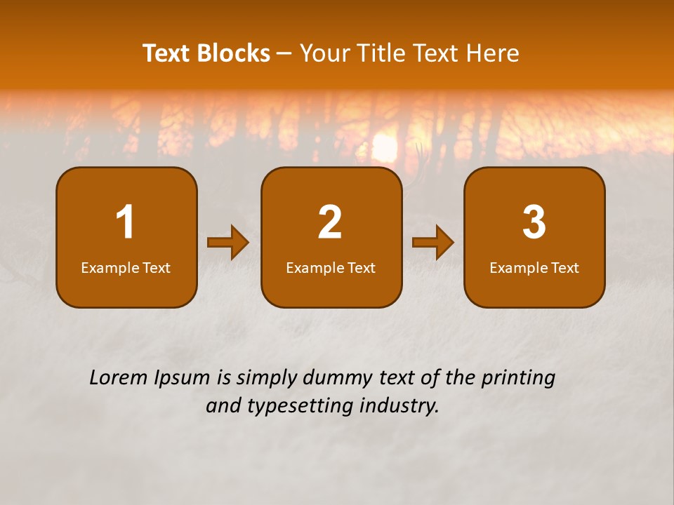 Evening Sun Hunting Wildlife PowerPoint Template