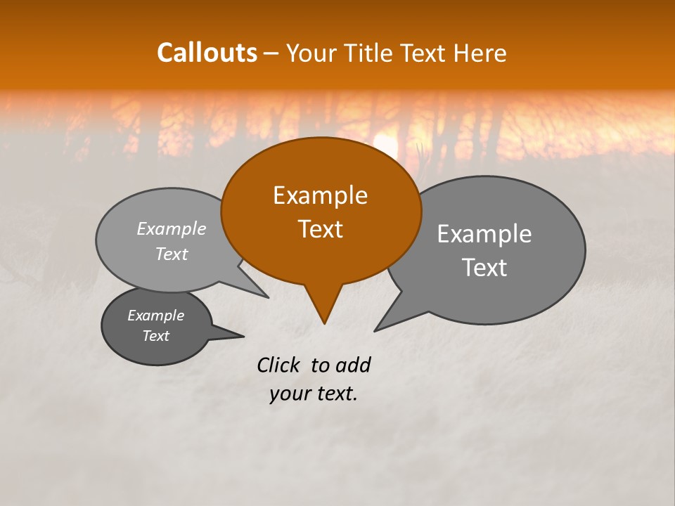 Evening Sun Hunting Wildlife PowerPoint Template