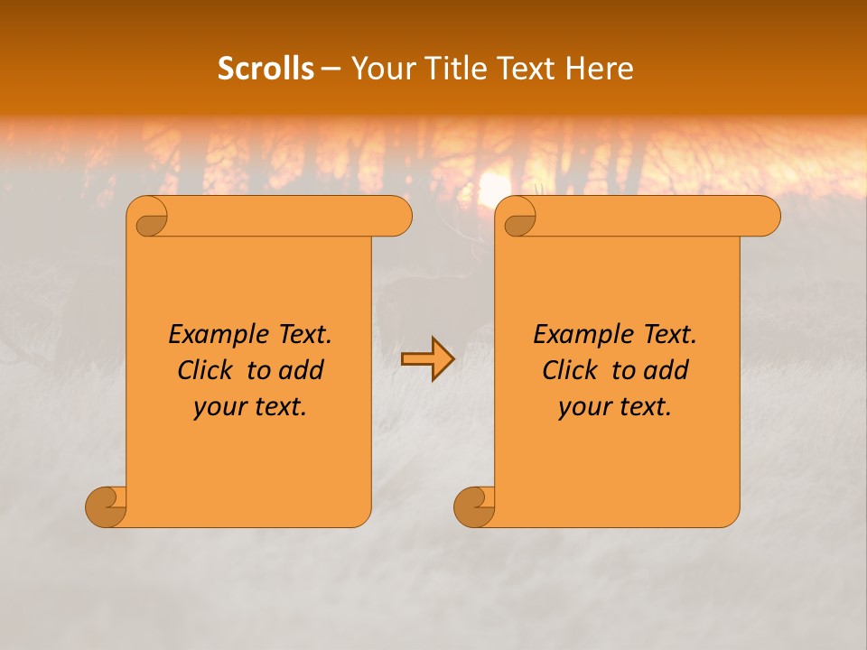 Evening Sun Hunting Wildlife PowerPoint Template