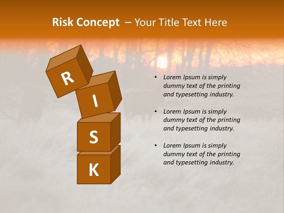 Evening Sun Hunting Wildlife PowerPoint Template