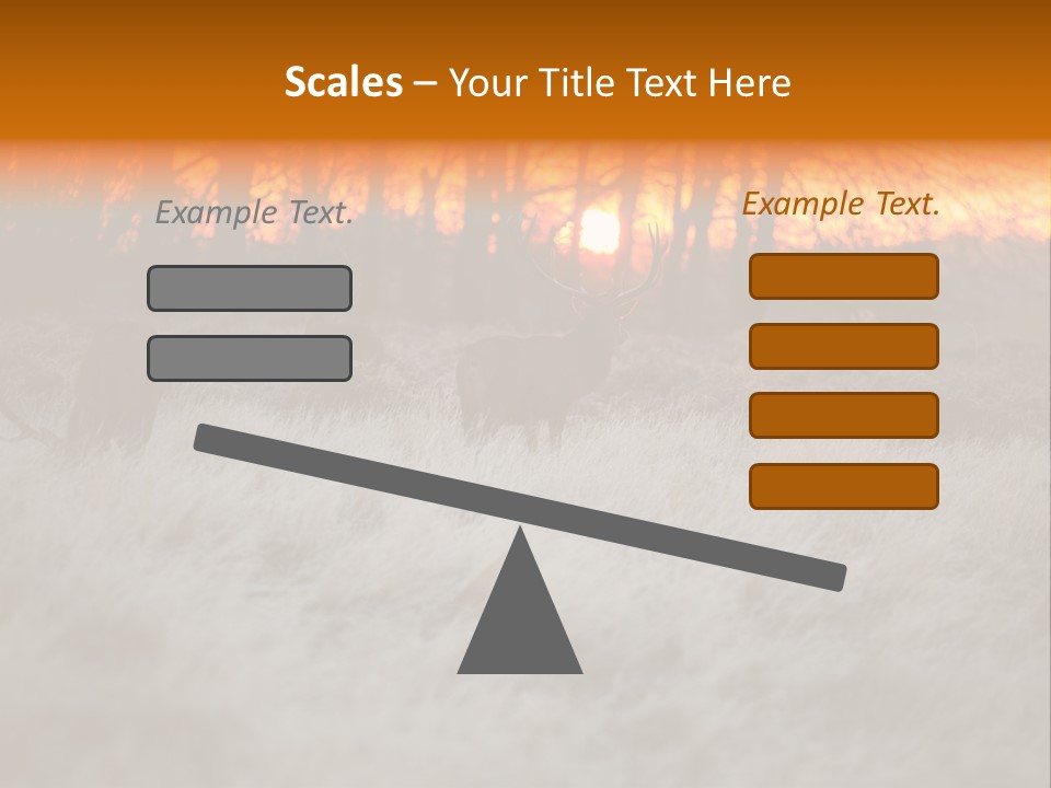 Evening Sun Hunting Wildlife PowerPoint Template