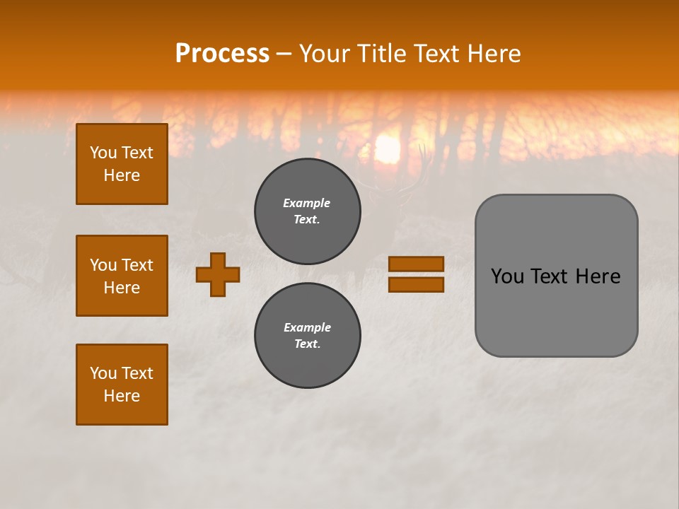 Evening Sun Hunting Wildlife PowerPoint Template