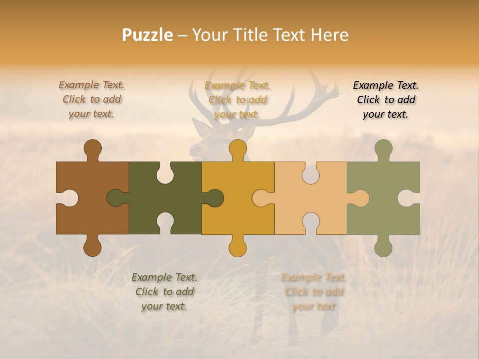 Purple Moor Hunting PowerPoint Template