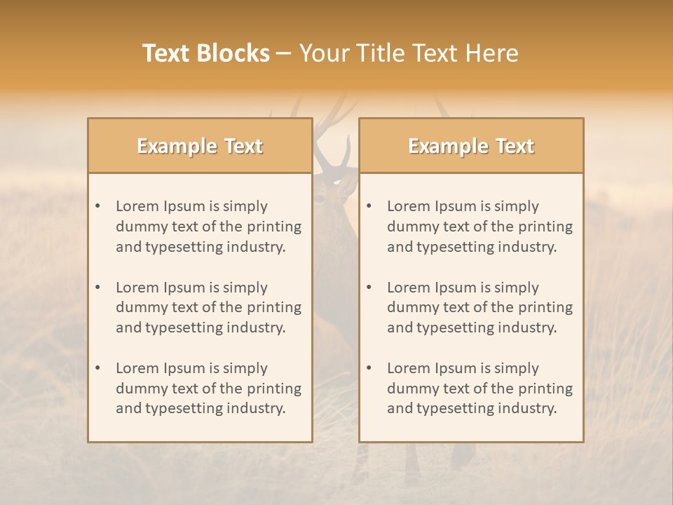 Purple Moor Hunting PowerPoint Template