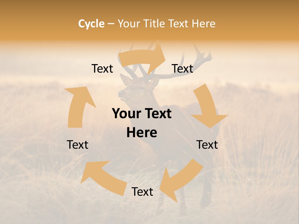Purple Moor Hunting PowerPoint Template