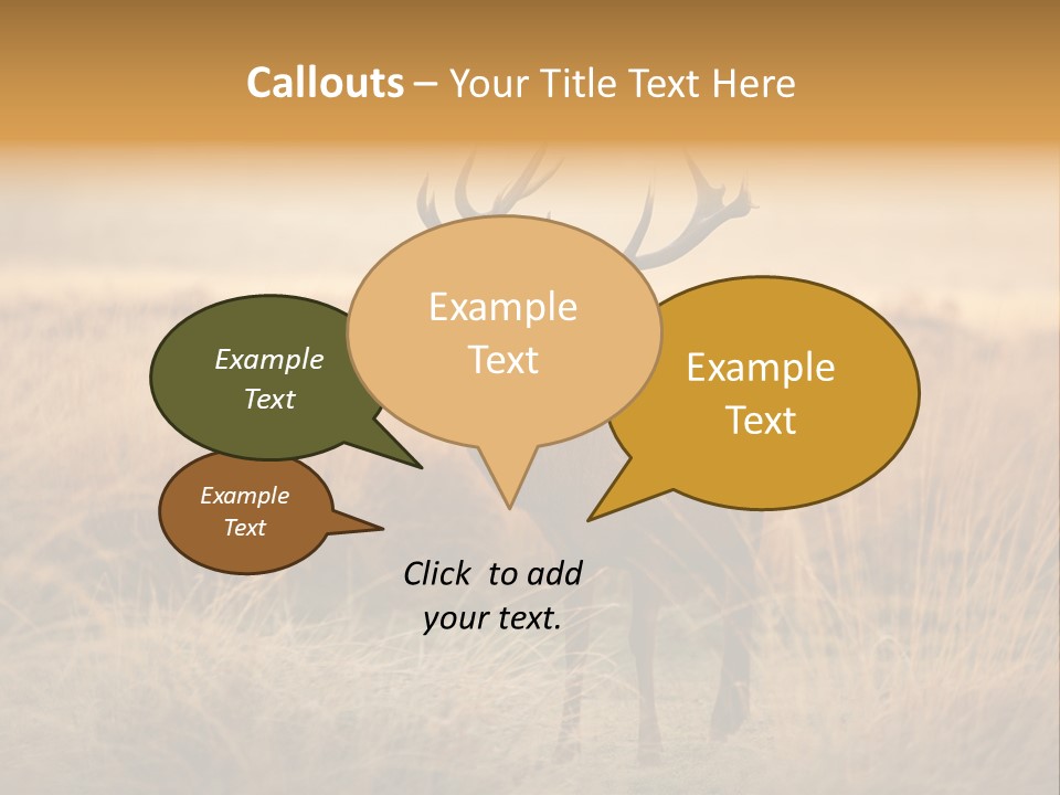 Purple Moor Hunting PowerPoint Template