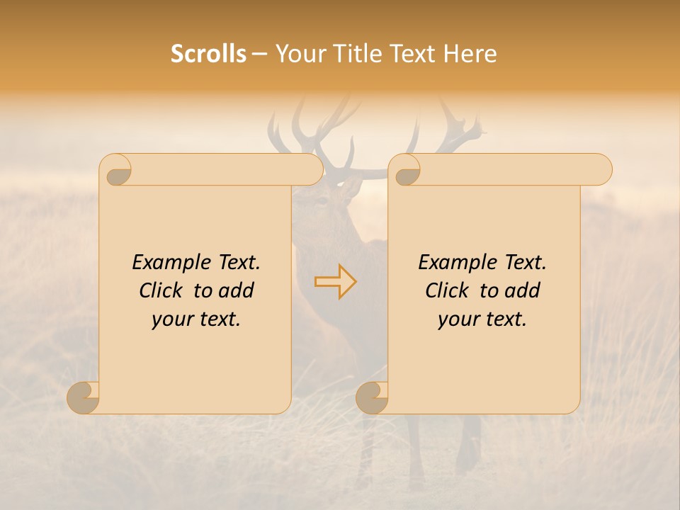 Purple Moor Hunting PowerPoint Template