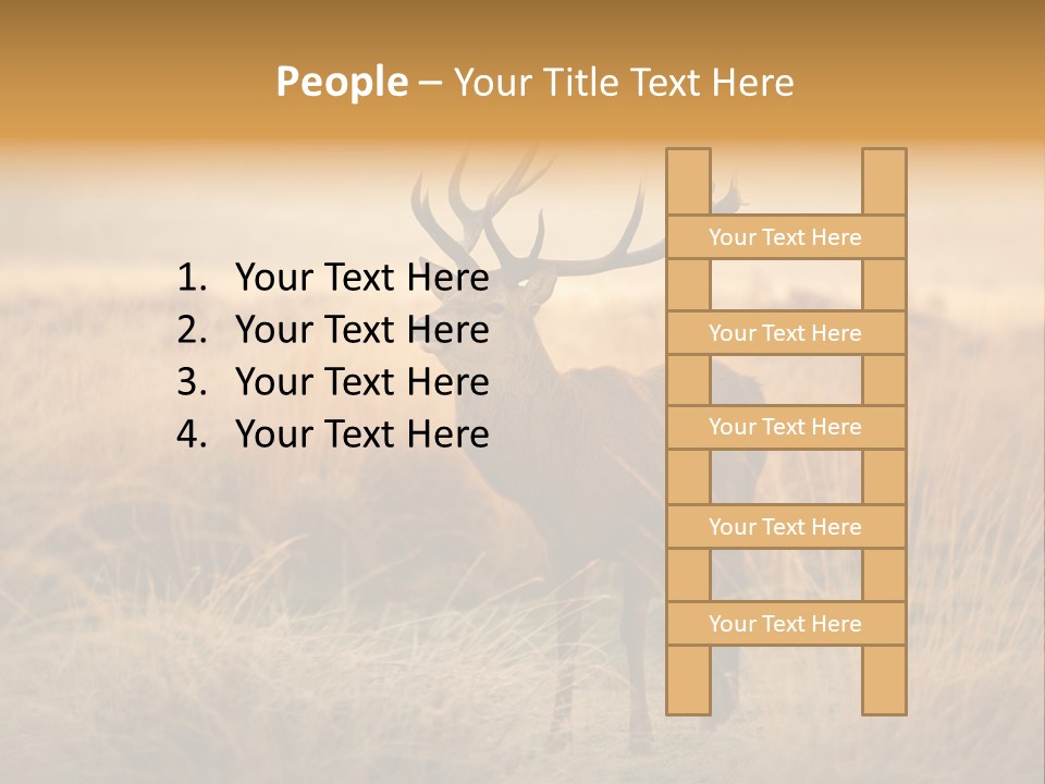 Purple Moor Hunting PowerPoint Template