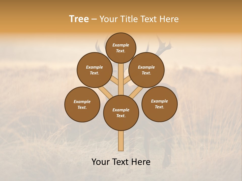 Purple Moor Hunting PowerPoint Template