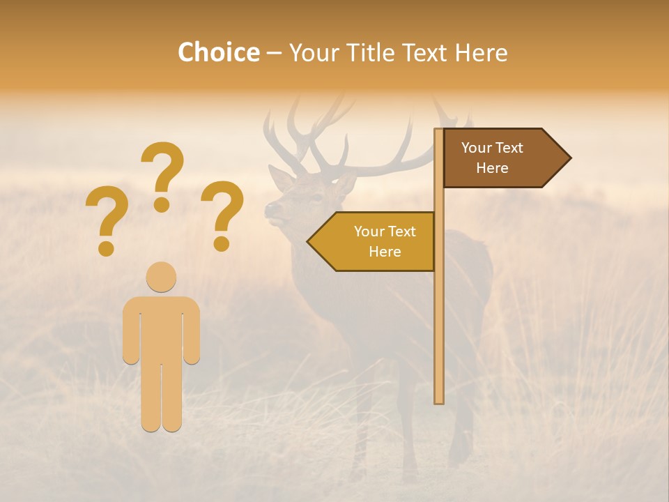 Purple Moor Hunting PowerPoint Template