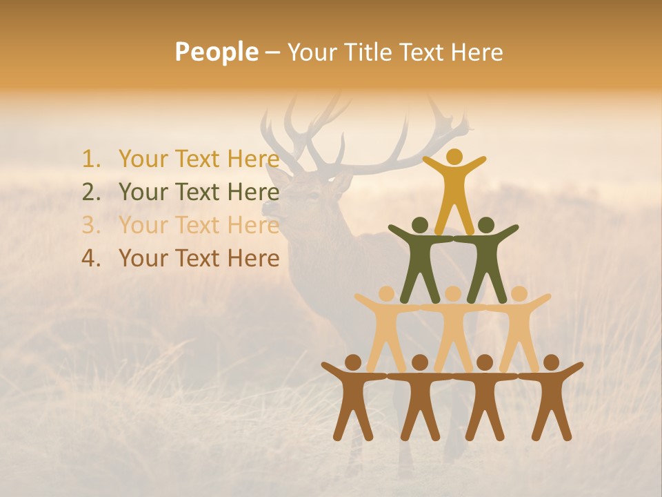 Purple Moor Hunting PowerPoint Template