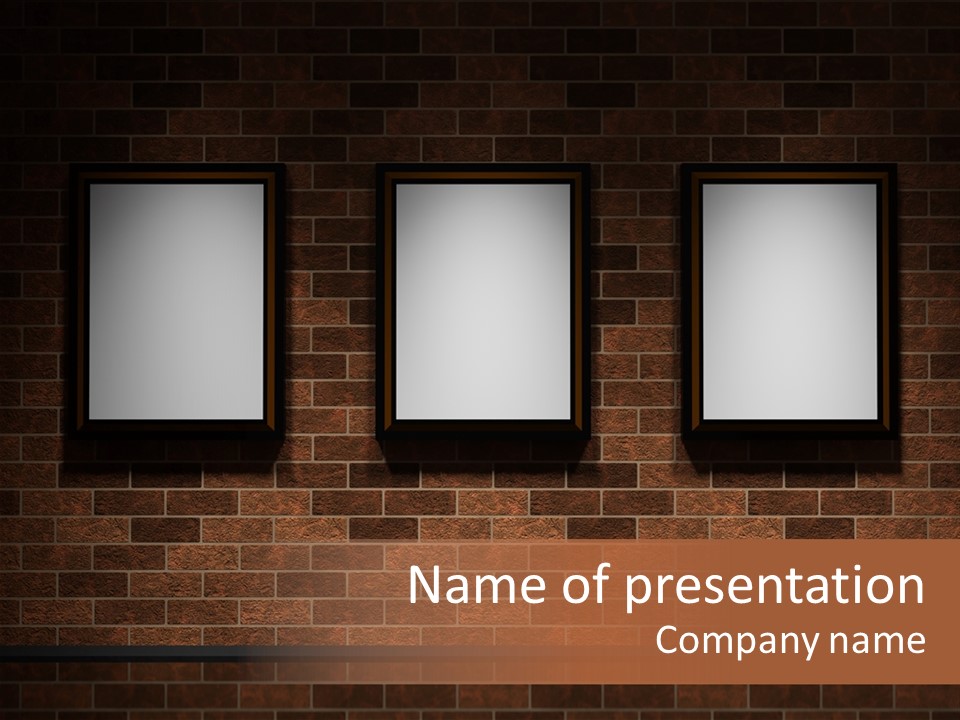 Studio View Square PowerPoint Template