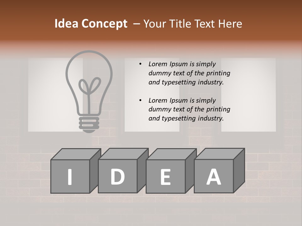 Studio View Square PowerPoint Template