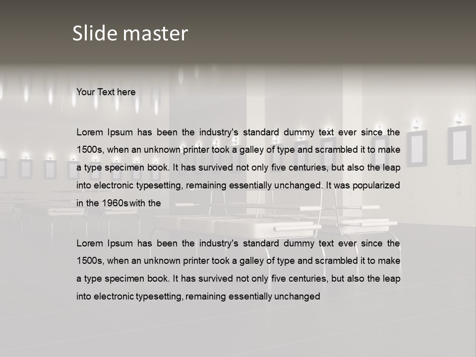 Floor Symmetric Photography PowerPoint Template