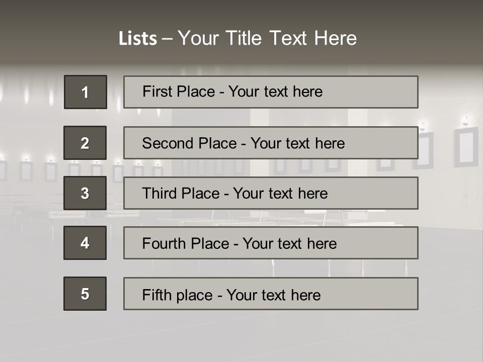 Floor Symmetric Photography PowerPoint Template