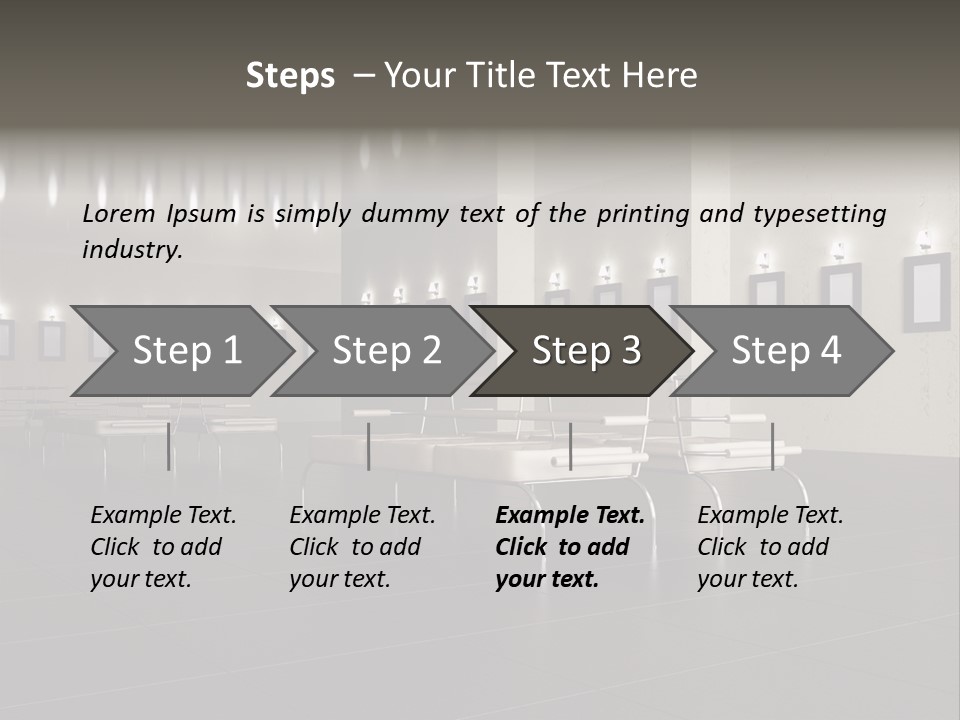 Floor Symmetric Photography PowerPoint Template