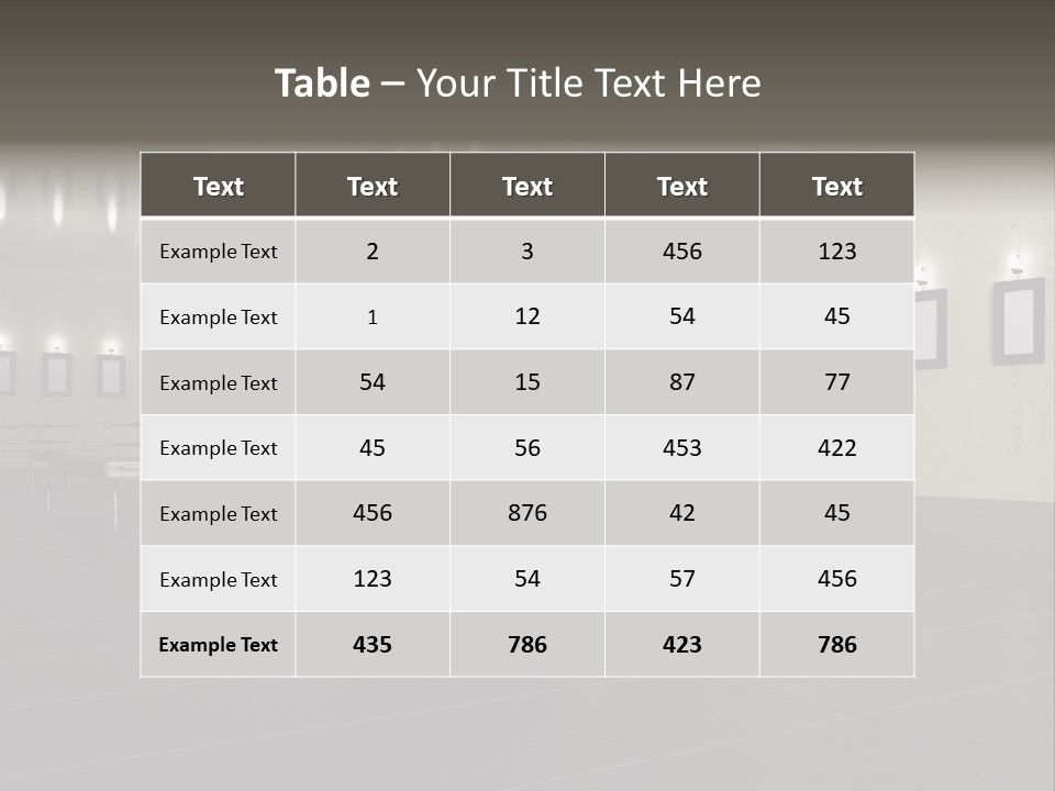 Floor Symmetric Photography PowerPoint Template